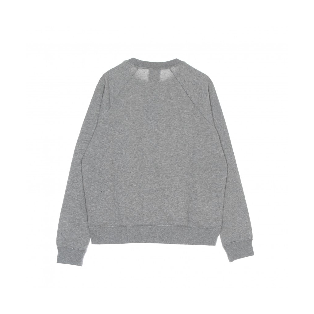 felpa girocollo donna w essential fleece crew DK GREY HEATHER/WHITE
