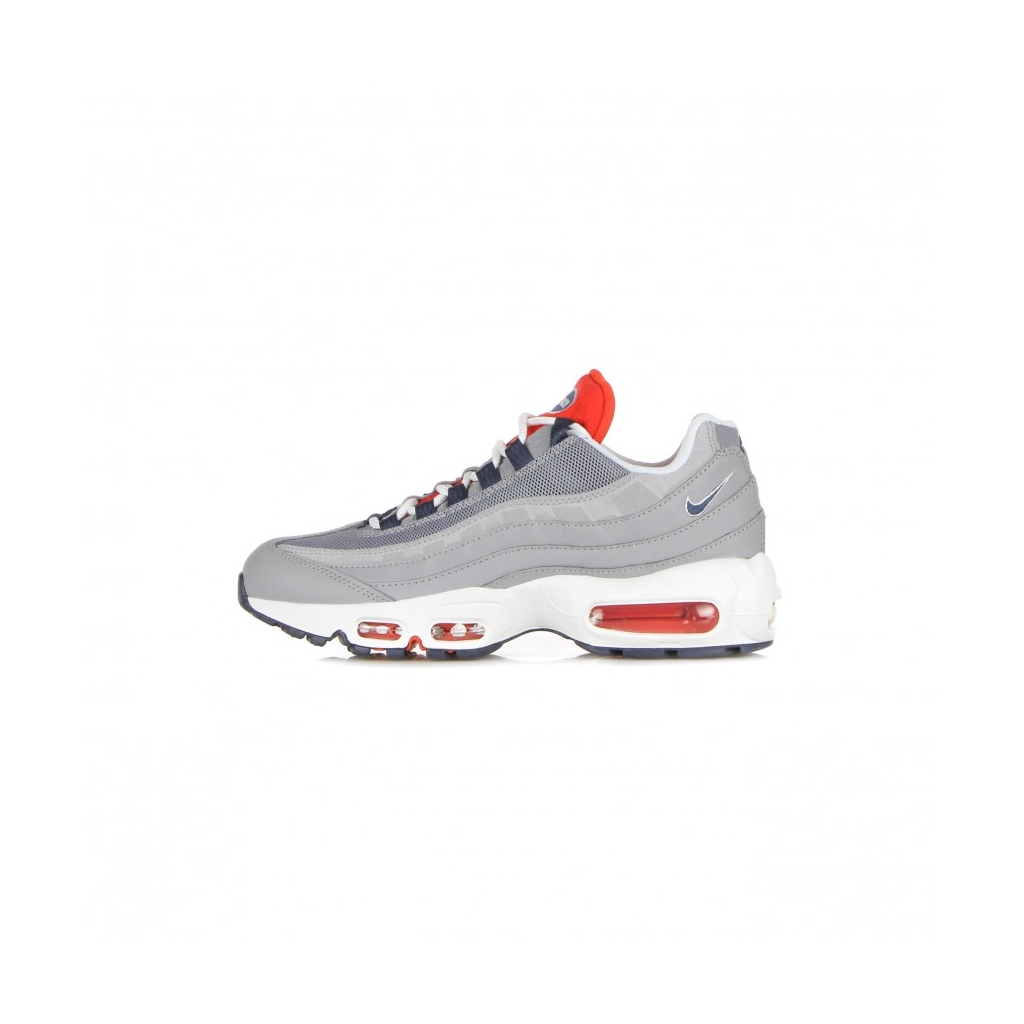 scarpa bassa uomo air max 95 CEMENT GREY/THUNDER BLUE/CHILE RED