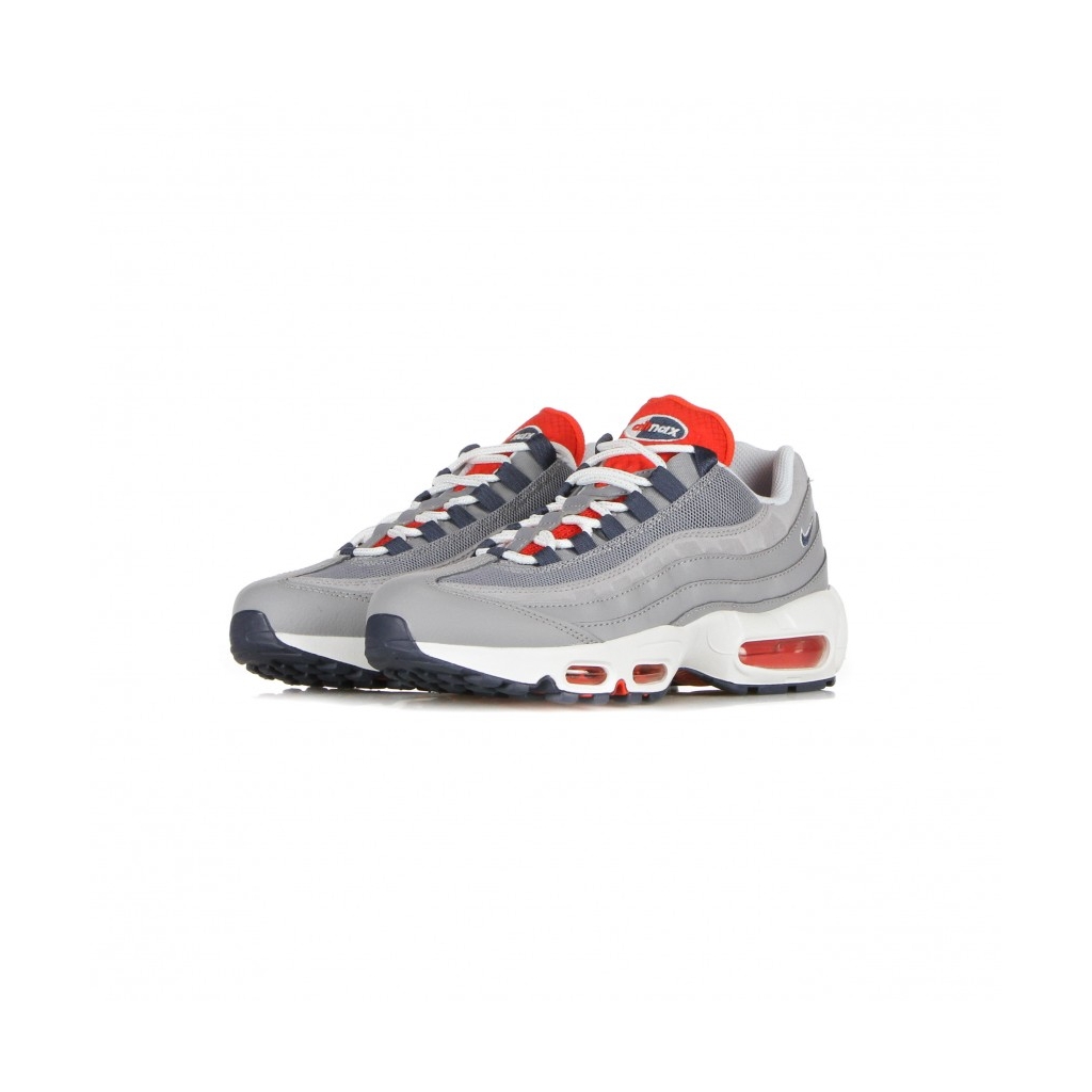 scarpa bassa uomo air max 95 CEMENT GREY/THUNDER BLUE/CHILE RED