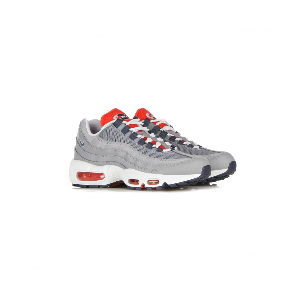 scarpa bassa uomo air max 95 CEMENT GREY/THUNDER BLUE/CHILE RED