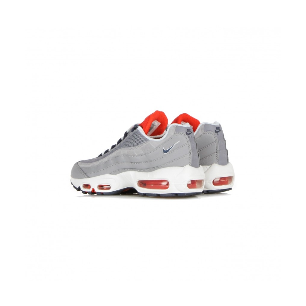 scarpa bassa uomo air max 95 CEMENT GREY/THUNDER BLUE/CHILE RED