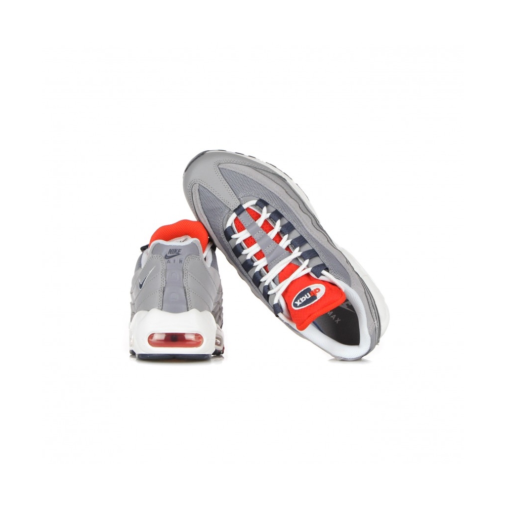 scarpa bassa uomo air max 95 CEMENT GREY/THUNDER BLUE/CHILE RED