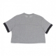 maglietta corta donna w top heritage DK GREY HEATHER/BLACK/WHITE/WHITE