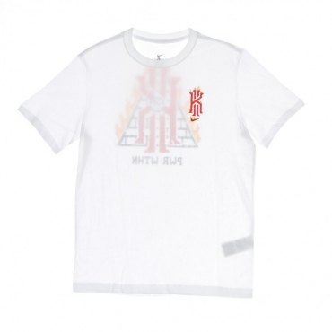 maglietta uomo dry fit kyrie logo WHITE