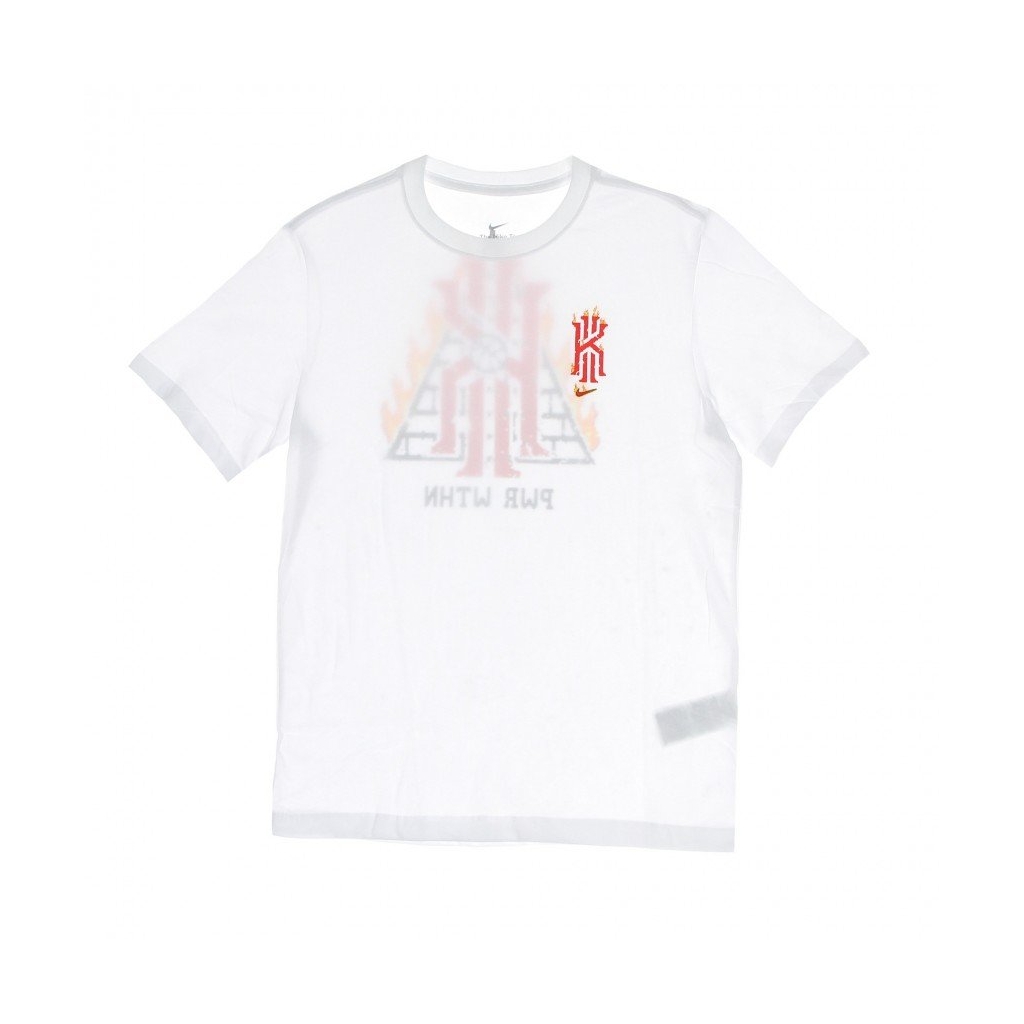 maglietta uomo dry fit kyrie logo WHITE
