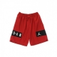 pantaloncino tipo basket uomo jordan dri-fit air mesh gfx short GYM RED/BLACK/WHITE