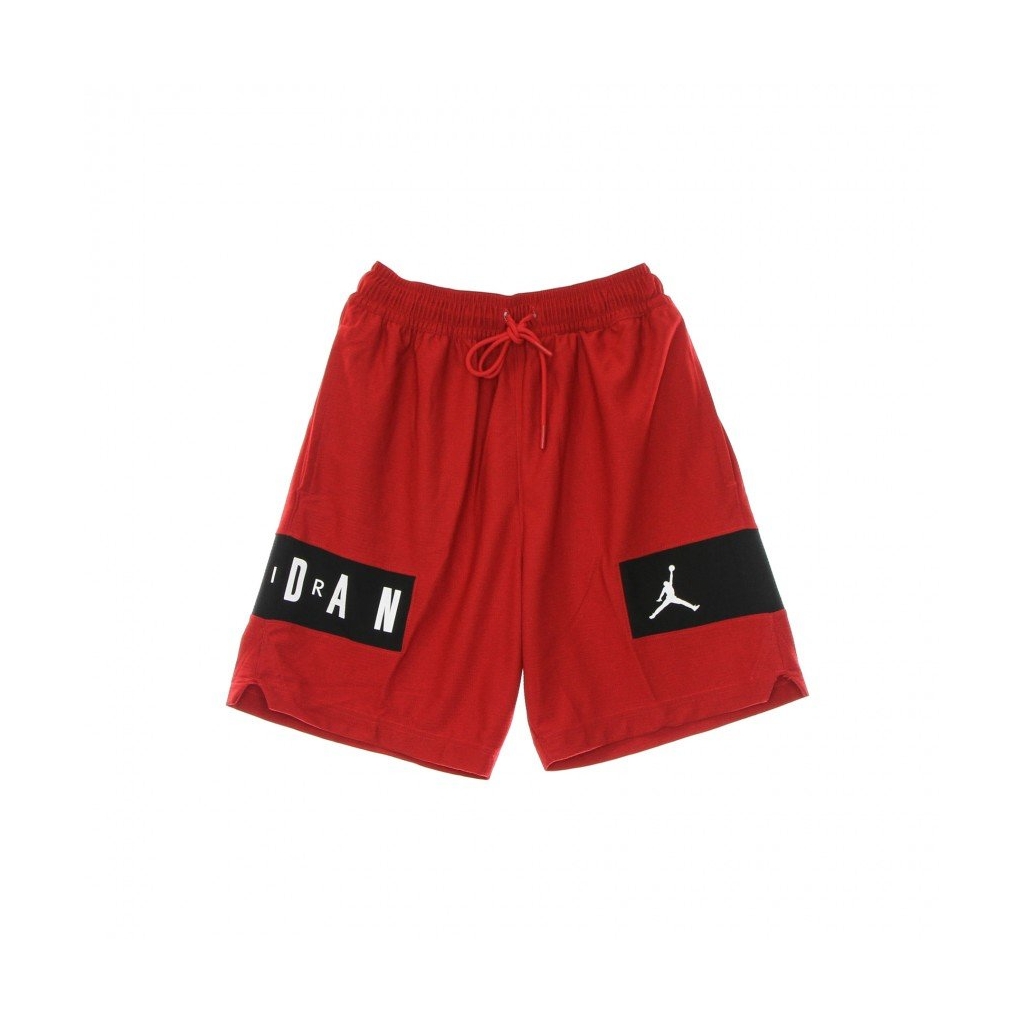 pantaloncino tipo basket uomo jordan dri-fit air mesh gfx short GYM RED/BLACK/WHITE