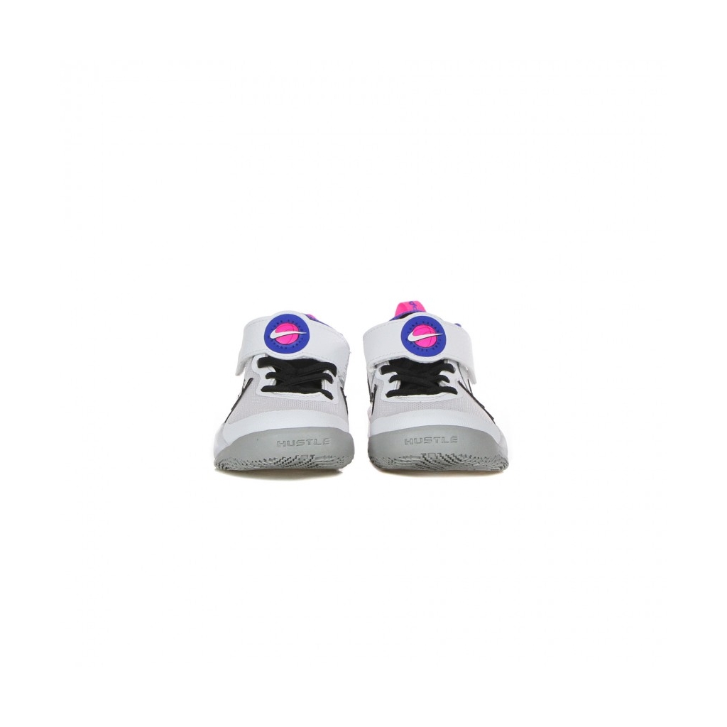 scarpa bassa bambino team hustle d 10 se x space jam ps WHITE/BLACK/HYPER ROYAL/PINK BLAST