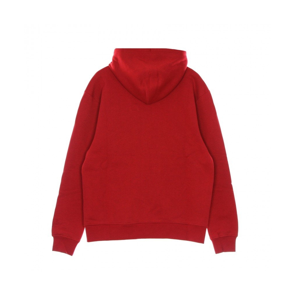 felpa cappuccio zip uomo essentials fleece full-zip hoodie GYM RED