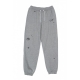 pantalone tuta leggero donna icon clash fleece gx highrise jogger DK GREY HEATHER/BLACK