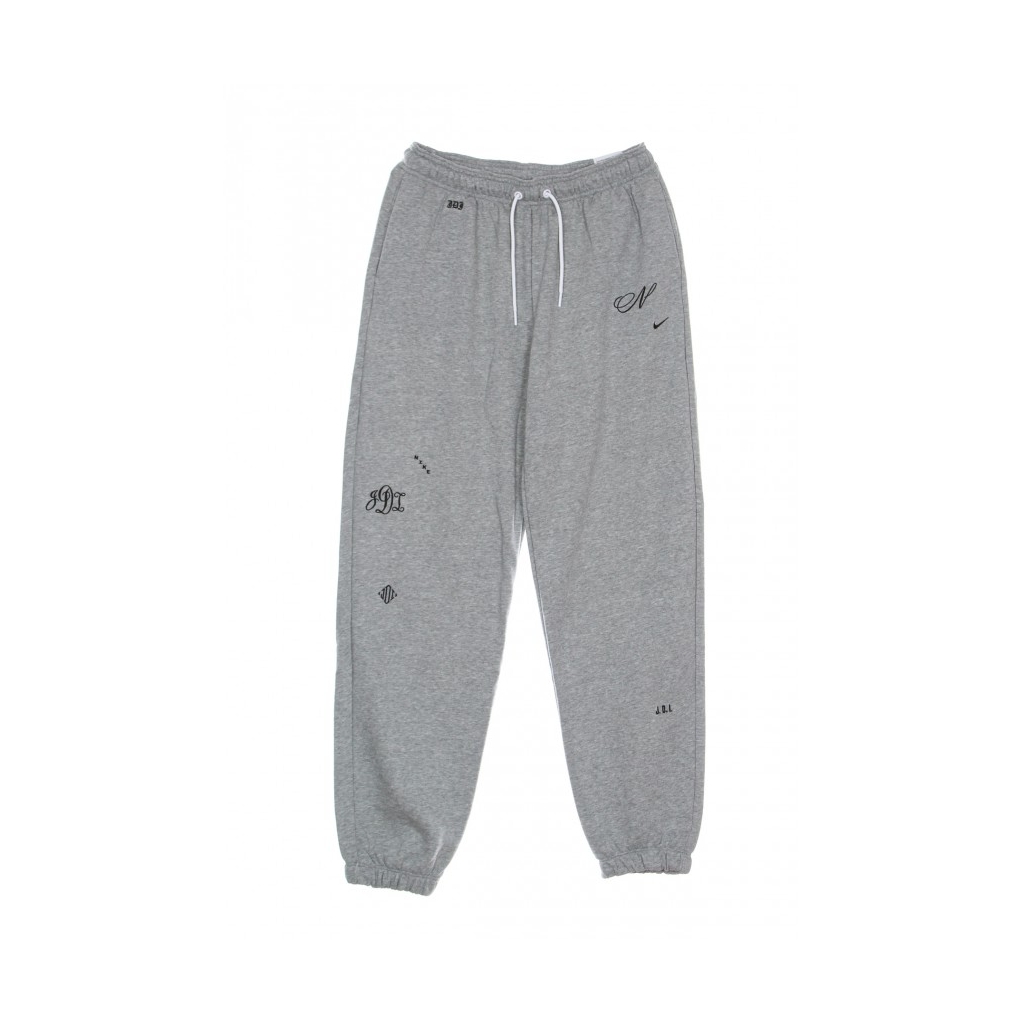 pantalone tuta leggero donna icon clash fleece gx highrise jogger DK GREY HEATHER/BLACK