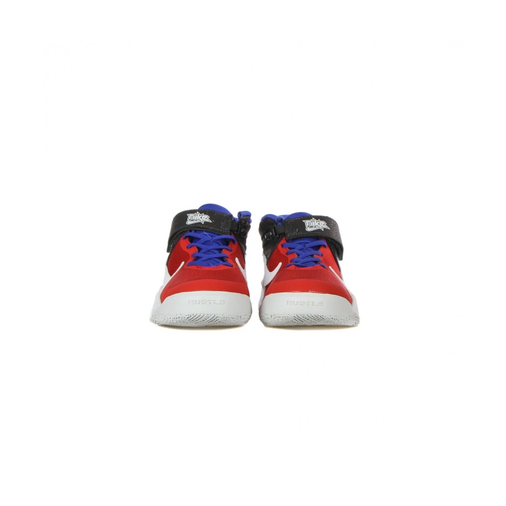 scarpa bassa ragazzo team hustle d 10 flyease gs OFF NOIR/WHITE/UNIVERSITY RED/GAME ROYAL