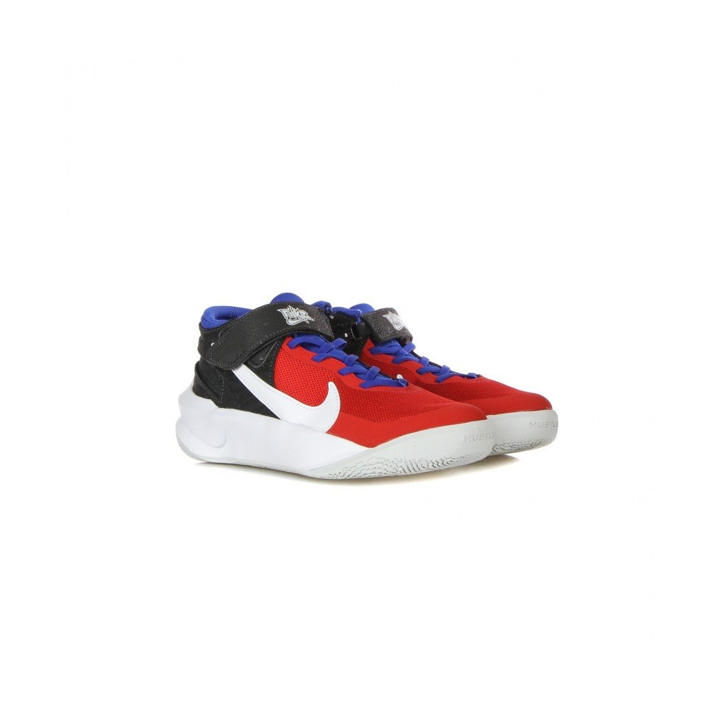 scarpa bassa ragazzo team hustle d 10 flyease gs OFF NOIR/WHITE/UNIVERSITY RED/GAME ROYAL