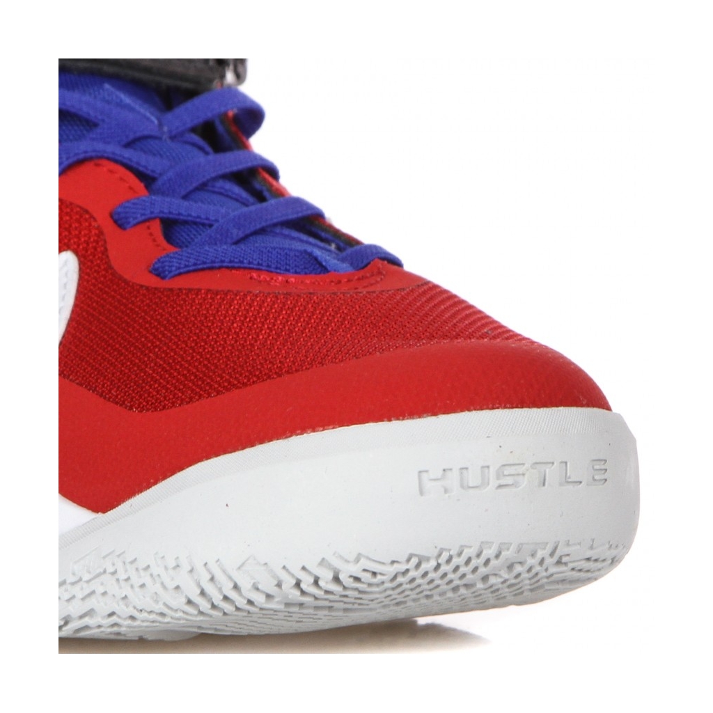 scarpa bassa ragazzo team hustle d 10 flyease gs OFF NOIR/WHITE/UNIVERSITY RED/GAME ROYAL