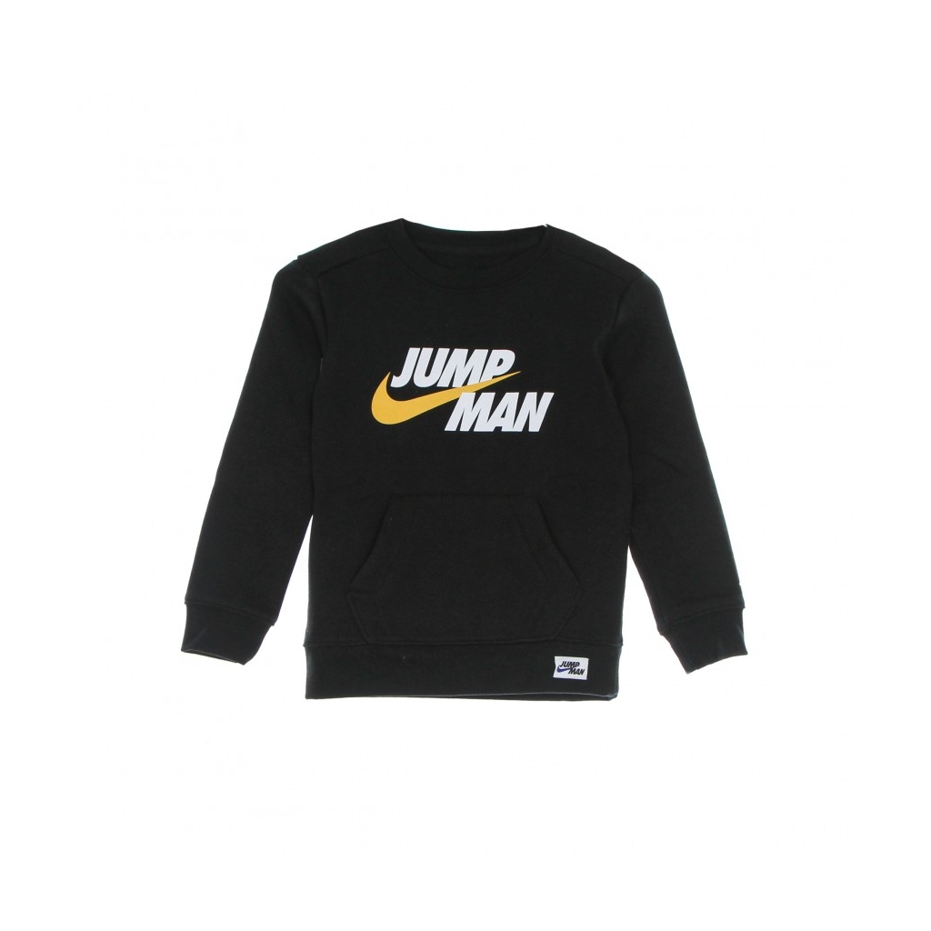 felpa girocollo bambino jumpman by nike crew BLACK