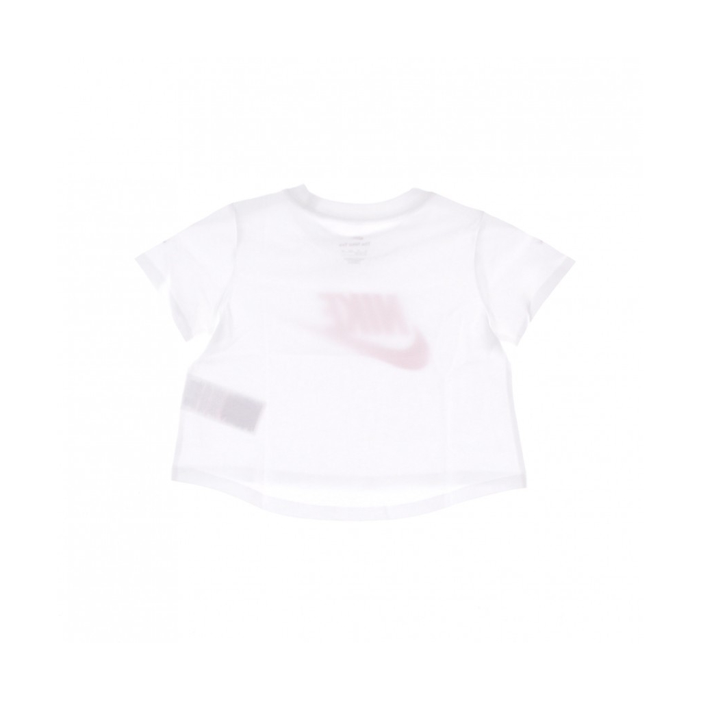 maglietta corta ragazza g sportswear tee crop futura WHITE/MAGIC EMBER/PINK FOAM