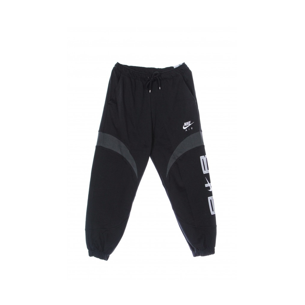 pantalone tuta leggero donna w air fleece mr jogger BLACK/DK SMOKE  GREY/WHITE