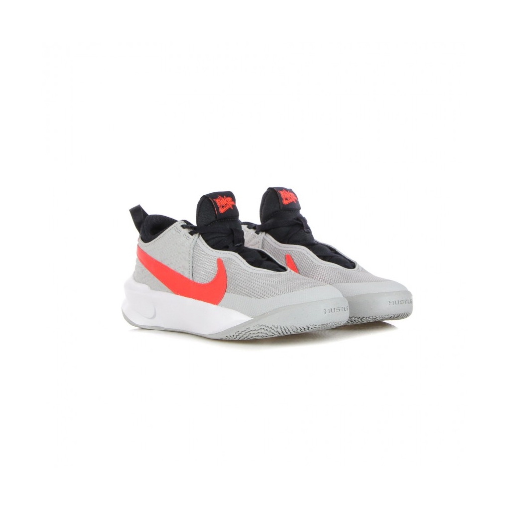 scarpa bassa ragazzo team hustle d 10 gs LT SMOKE GREY/BRIGHT CRIMSON