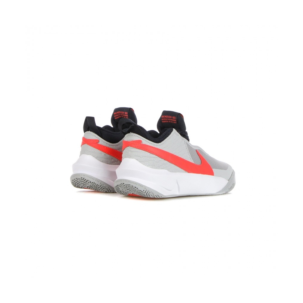 scarpa bassa ragazzo team hustle d 10 gs LT SMOKE GREY/BRIGHT CRIMSON
