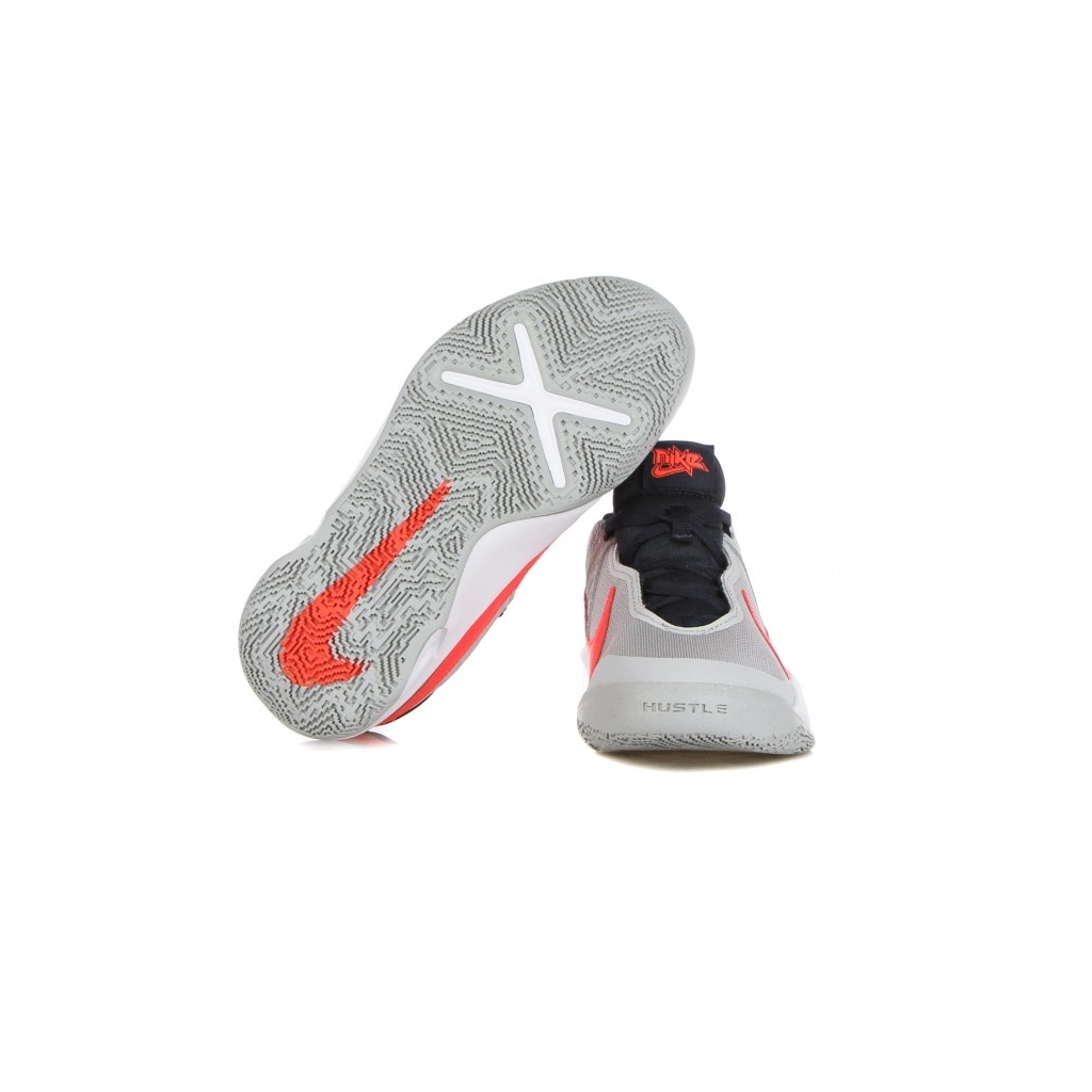 scarpa bassa ragazzo team hustle d 10 gs LT SMOKE GREY/BRIGHT CRIMSON