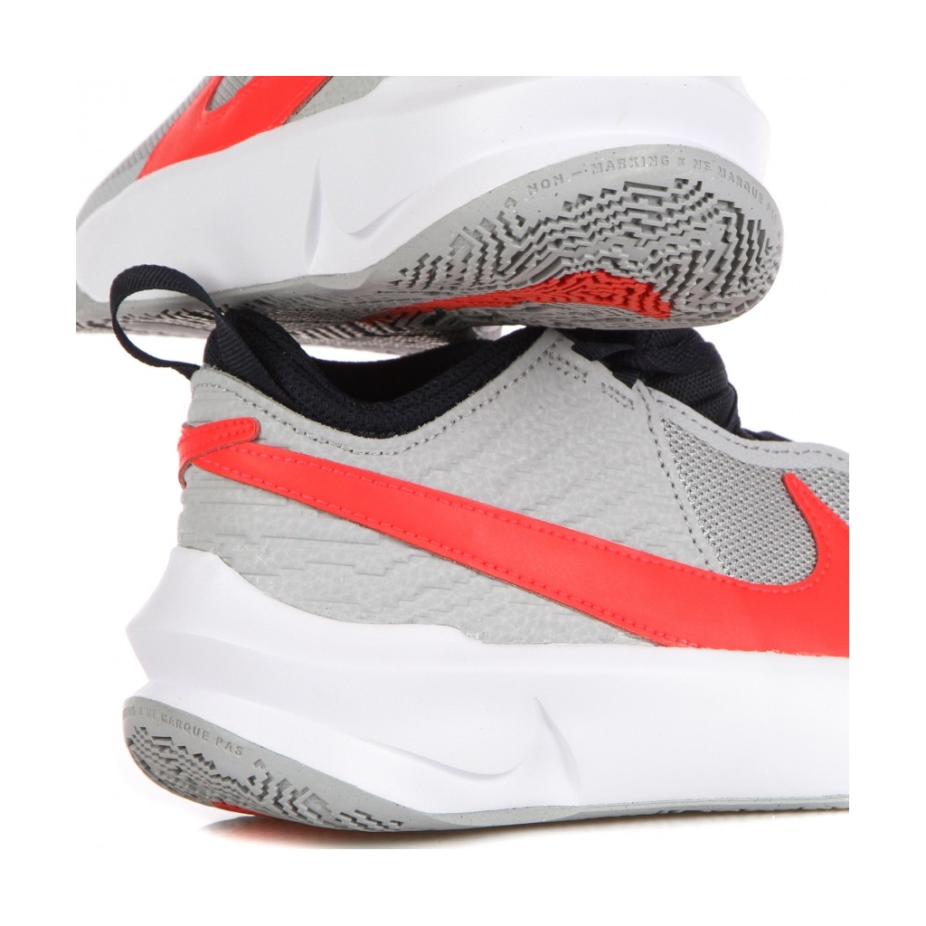 scarpa bassa ragazzo team hustle d 10 gs LT SMOKE GREY/BRIGHT CRIMSON