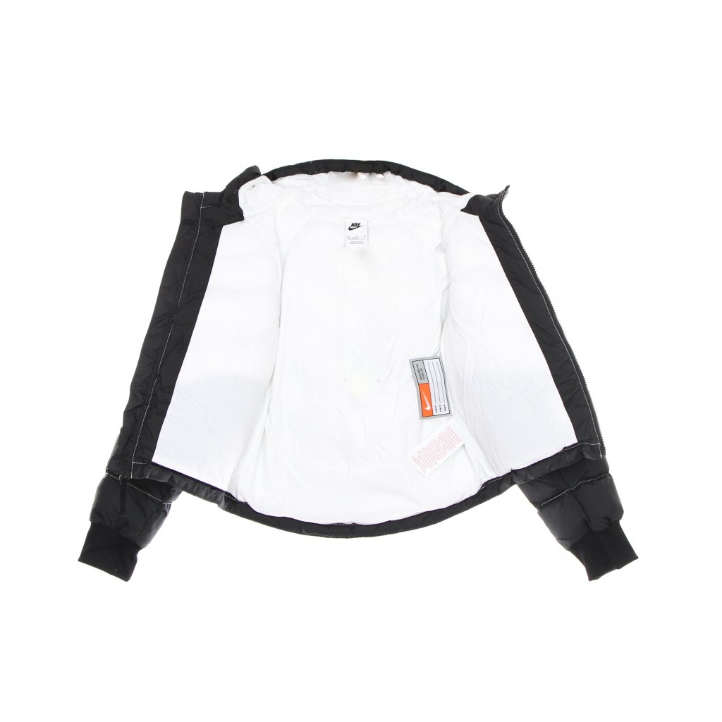 piumino ragazza synthetic fill hooded jacket BLACK/WHITE/WHITE