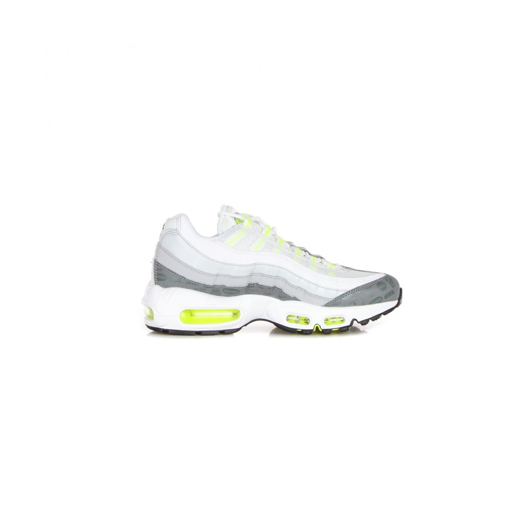scarpa bassa uomo air max 95 WHITE/BLACK/COOL GREY/WOLF GREY