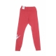 leggins donna w sportswear essential gx high rise legging futura ARCHAEO PINK/WHITE