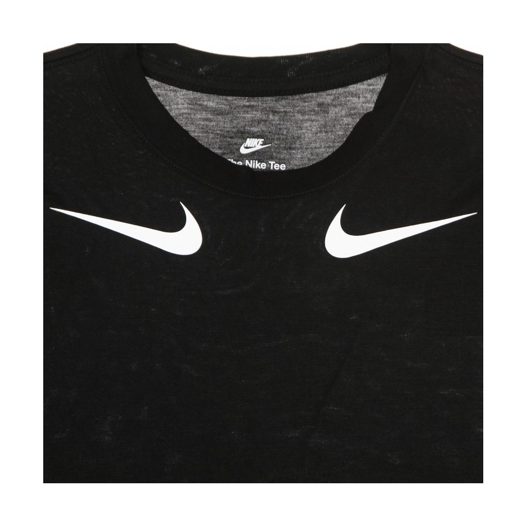 maglietta corta donna w swoosh tee BLACK