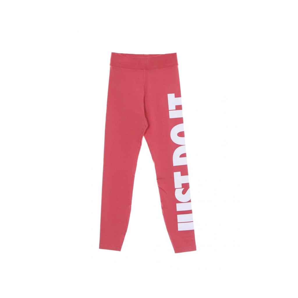 leggins donna w sportswear essential legging just do iti high rise ARCHAEO PINK/WHITE