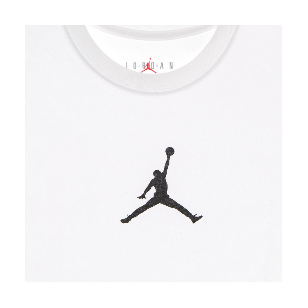 maglietta uomo m jumpman dry fit ss crew WHITE/BLACK