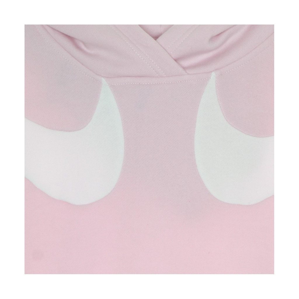 felpa cappuccio donna w swoosh fleece gfx hoodie REGAL PINK/WHITE/WHITE