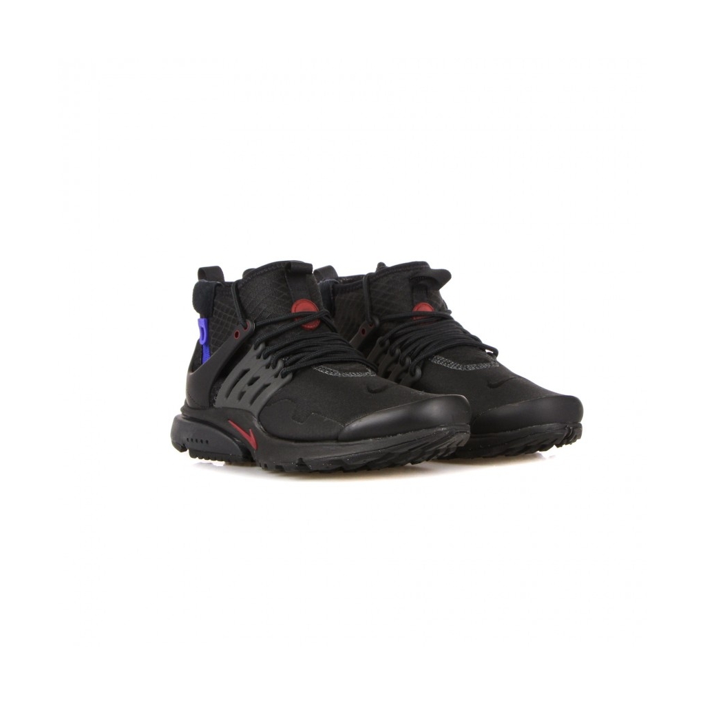 scarpa alta uomo air presto mid utility BLACK/TEAM RED/ANTHRACITE/RACER BLUE