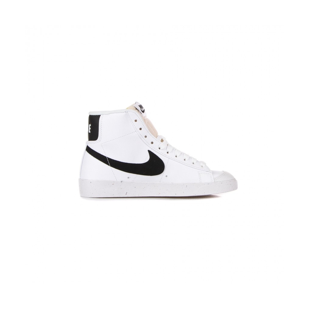 scarpa alta donna w blazer mid 77 next nature WHITE/BLACK