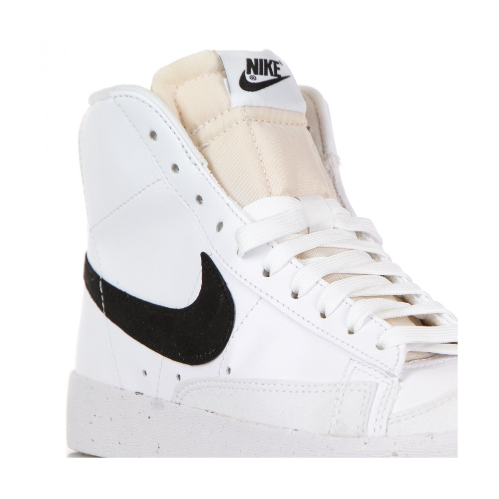 scarpa alta donna w blazer mid 77 next nature WHITE/BLACK
