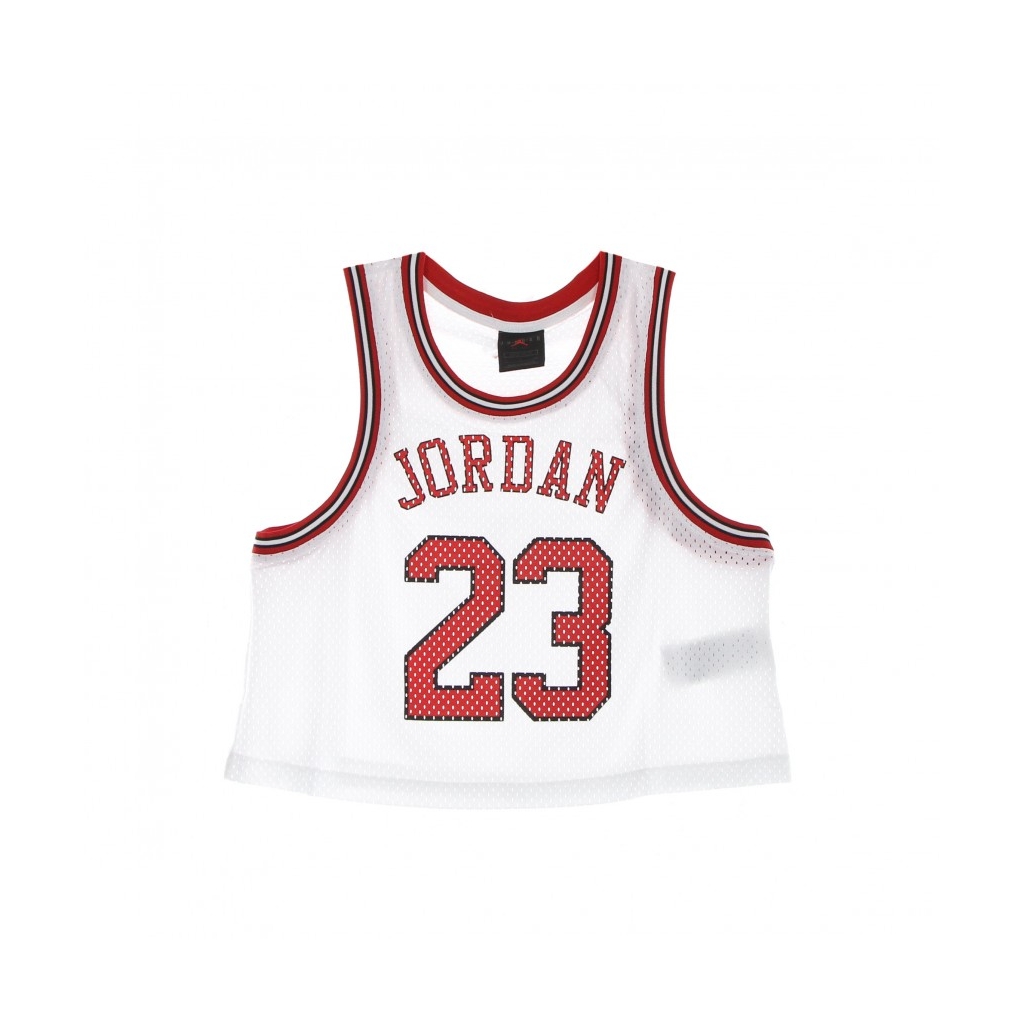 canotta corta donna w essential jersey WHITE