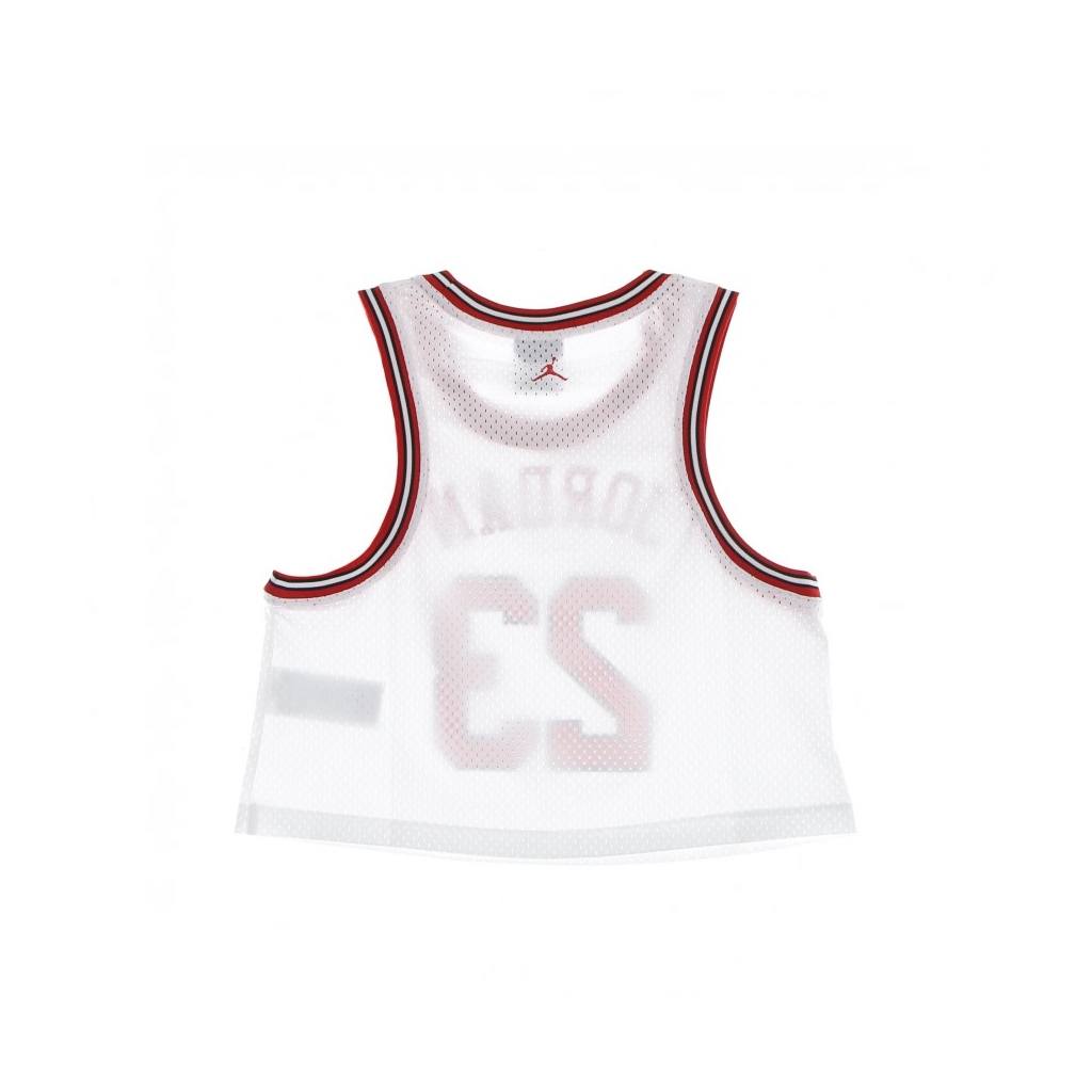 canotta corta donna w essential jersey WHITE