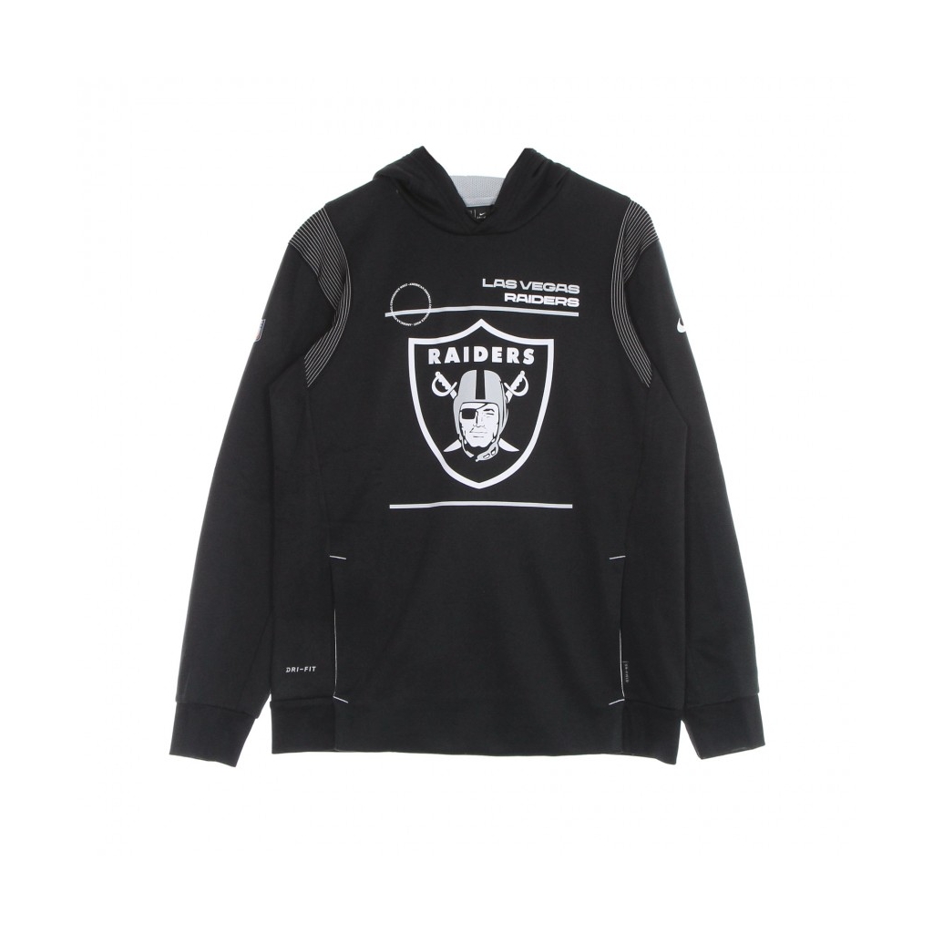 felpa cappuccio uomo nfl therma hoodie po lasrai BLACK/ORIGINAL TEAM COLORS