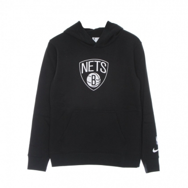 felpa cappuccio ragazzo nba po fleece essential bronet BLACK