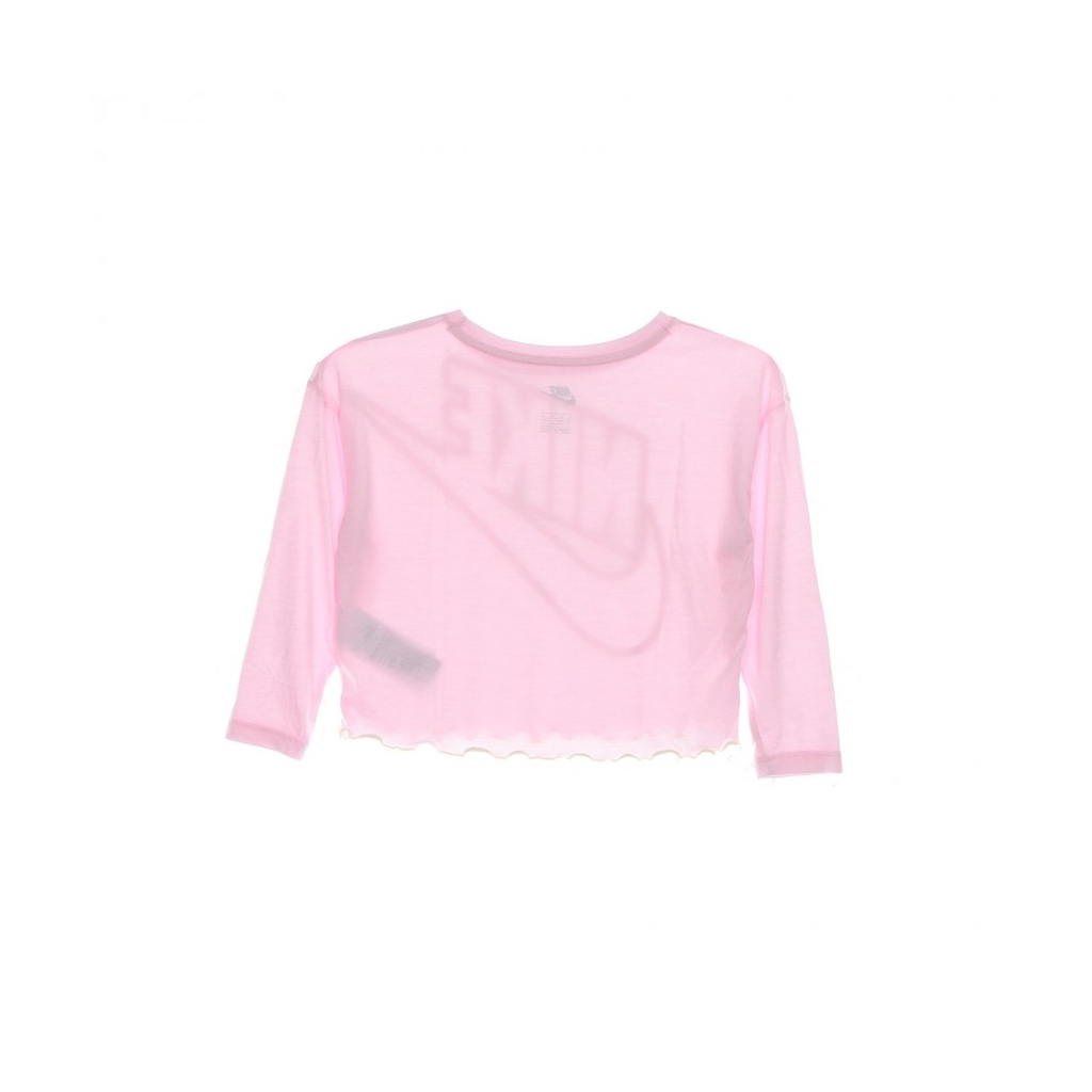 maglietta manica lunga bambina l/s graphic crew tee PINK FOAM