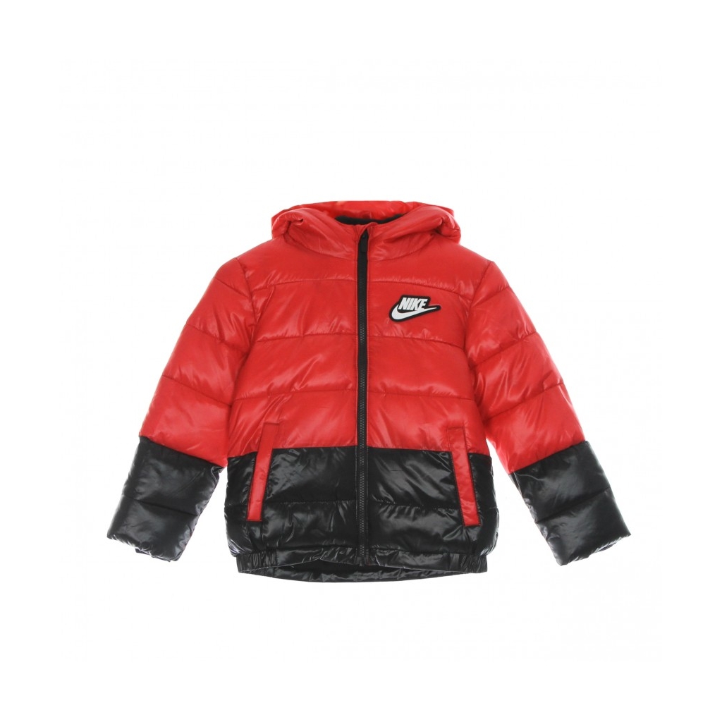 NIKE - piumino bambino color block down jacket UNIVERSITY RED