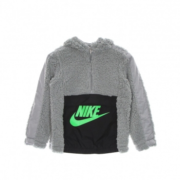 felpa cappuccio zip bambino amplify sherpa half zip LIGHT SMOKE GREY