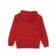 felpa cappuccio bambino metallic hybrid gifting hoodie UNIVERSITY RED