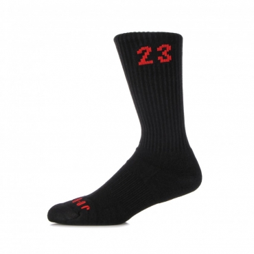 calza media uomo jordan essential crew 3pk BLACK/UNIVERSITY RED