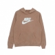 felpa cappuccio donna essential hoodie ROSE WHISPER/WHITE