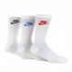 calza media uomo everyday essential crew WHITE/CYAN/RED/BLACK