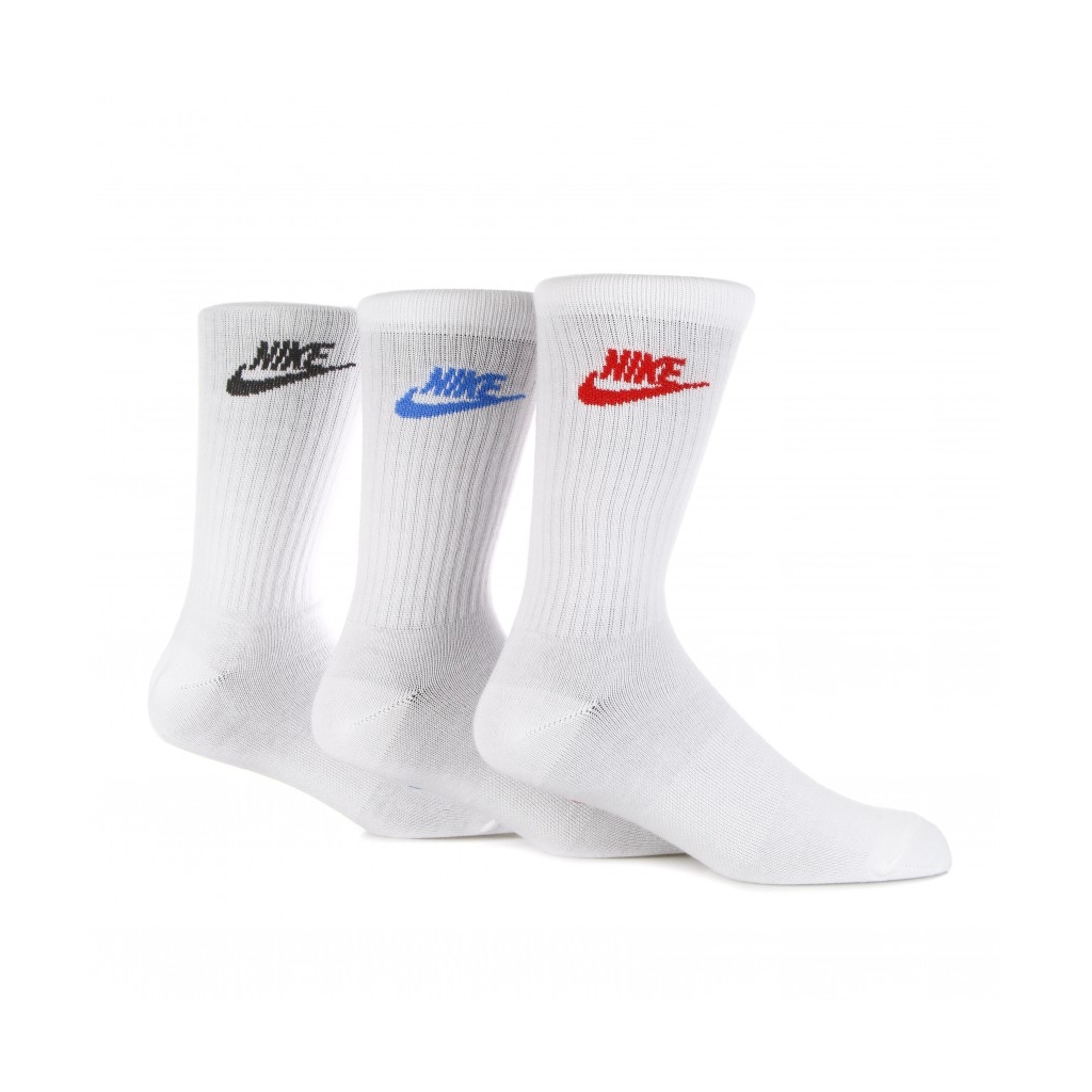 calza media uomo everyday essential crew WHITE/CYAN/RED/BLACK