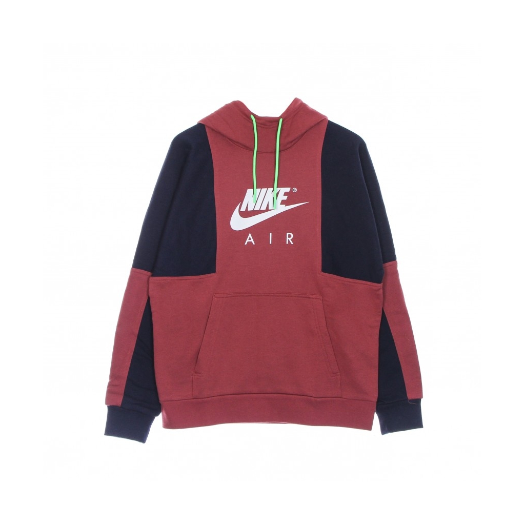 felpa cappuccio uomo air po bb hoodie CEDAR/OBSIDIAN/WHITE