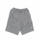 pantalone corto tuta uomo club ft cargo short DK GREY HEATHER/MATTE SILVER/WHITE