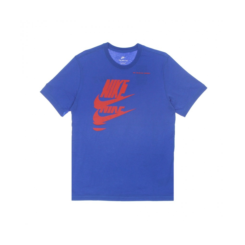 maglietta uomo sportswear essentials+ sport 1 tee SIGNAL BLUE/UNIVERSITY RED